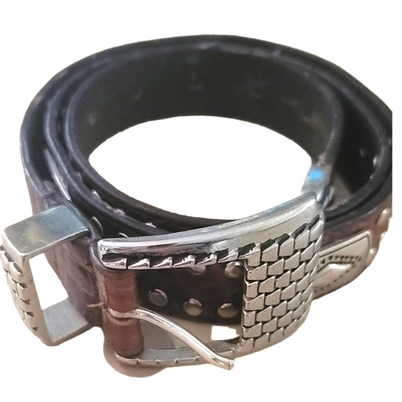 VINTAGE Leather Belt - Picture 1 of 6